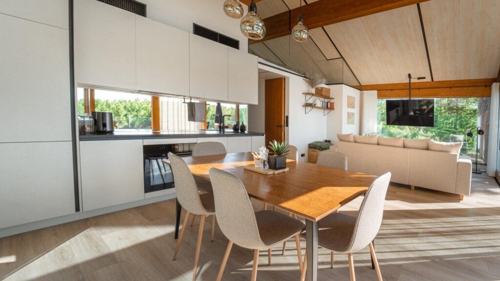 ODYL living room kitchen view