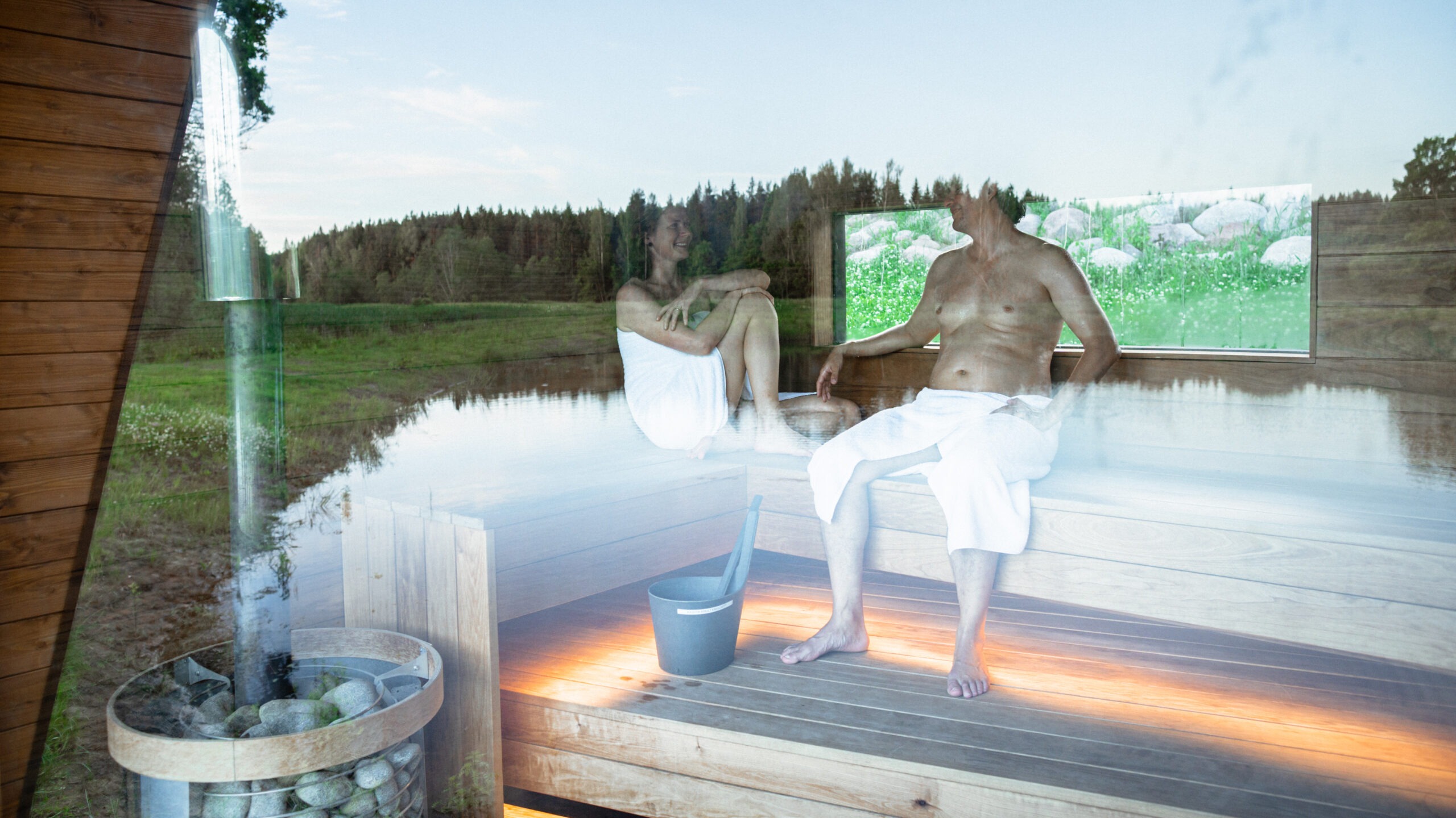 ODYL Sauna interior view