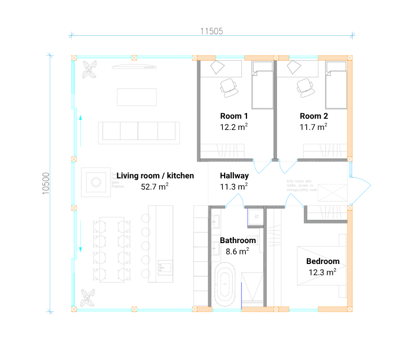 ODYL 120 Light floor plan